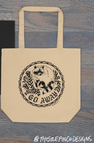 Go Away Tote Bag ThistleFinch Designs