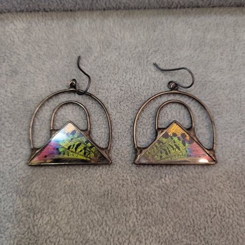 Sunset Moth Collective Earrings, ethical jewelry , sterling silver