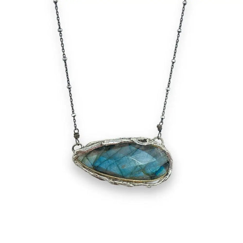 Labradorite Devoted necklace. Sustainable jewelry. Mother's Day Gift