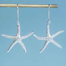 Load image into Gallery viewer, Starfish Earrings, Sterling Silver , nautical jewelry
