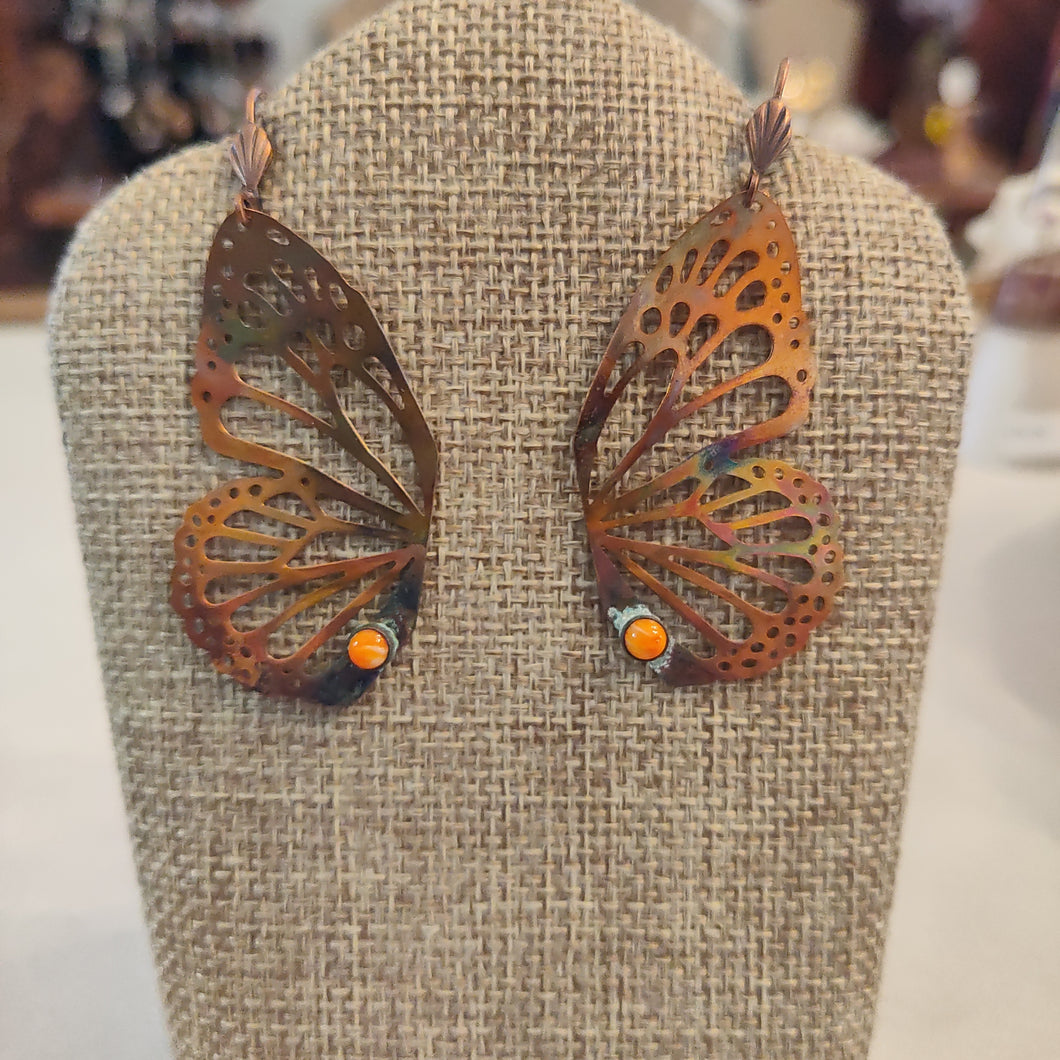 Butterfly Gemstone Earrings