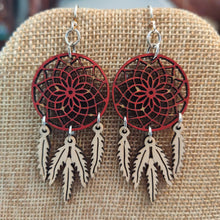 Load image into Gallery viewer, Dreamcatcher with Feather Earrings
