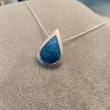Load image into Gallery viewer, Champleve Teardrop Sterling Silver Jewelry By Jo
