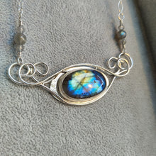 Load image into Gallery viewer, Labradorite Filigree Sterling Silver Jewelry By Jo
