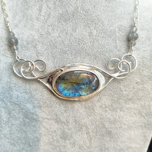 Load image into Gallery viewer, Labradorite Filigree Sterling Silver Jewelry By Jo
