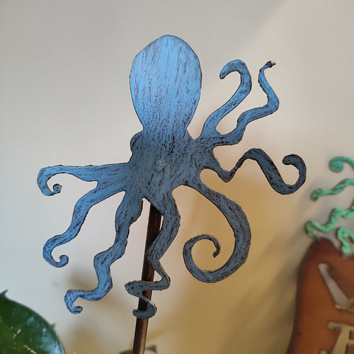 Octopus Plant Stake Whimsies