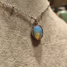 Load image into Gallery viewer, Faceted Opalite Oval Necklace
