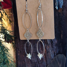 Load image into Gallery viewer, Rattlesnake Vertebrae and Celtic Knot Earrings
