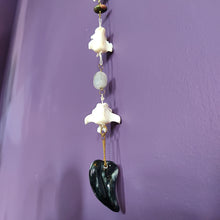 Load image into Gallery viewer, Coyote Vertebrae and Tumbled Gemstone Wall Hanging
