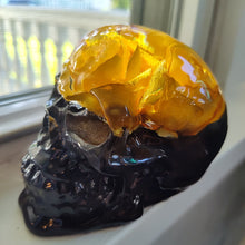 Load image into Gallery viewer, Yellow Rose Large Skull
