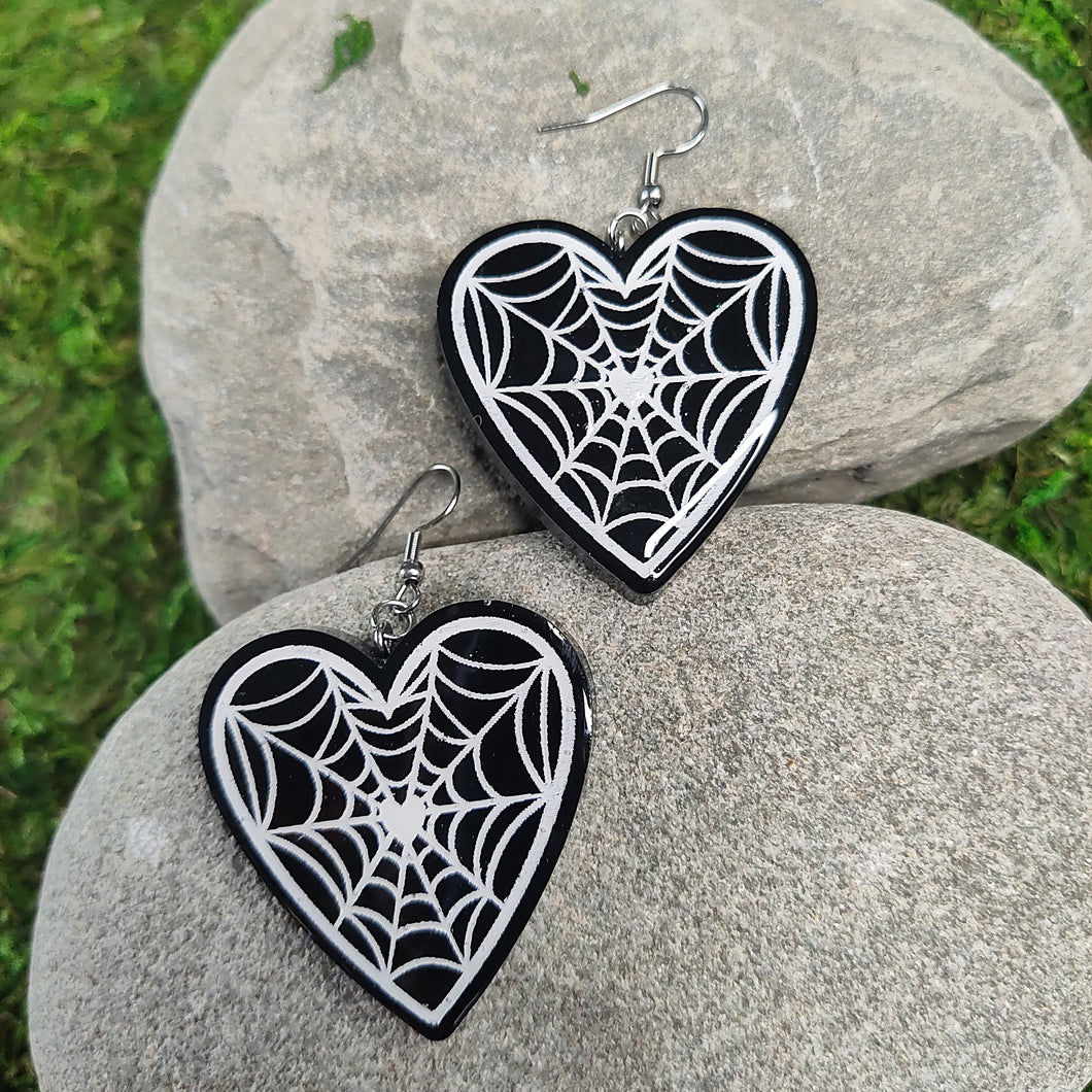 Spider Web Hearts