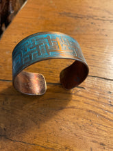 Load image into Gallery viewer, Etched Copper Bracelet
