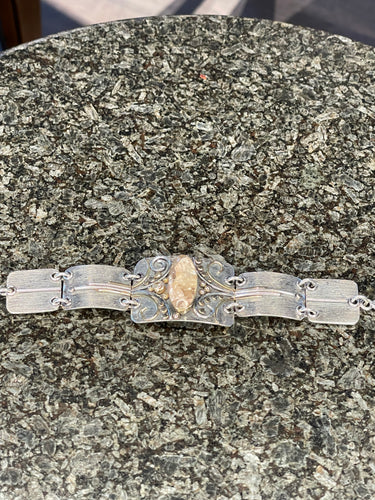 Alaskan Clear Quartz Bracelet, Statement Jewelry, 18k Gold