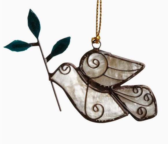 Olive Branch Dove Ornament