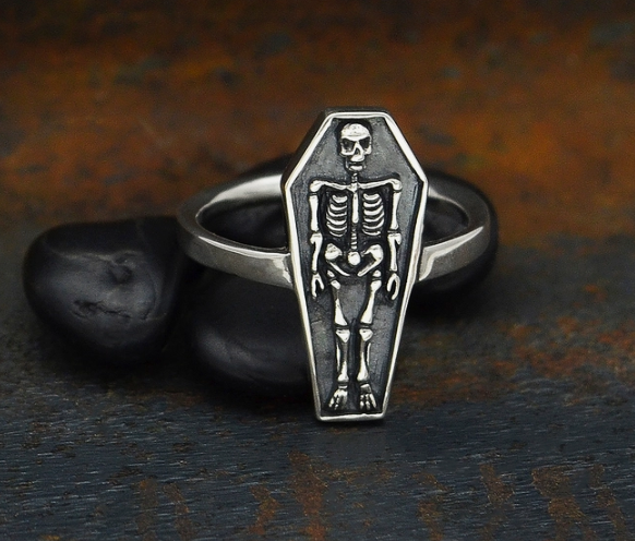 Skeleton Coffin Ring Nina Designs