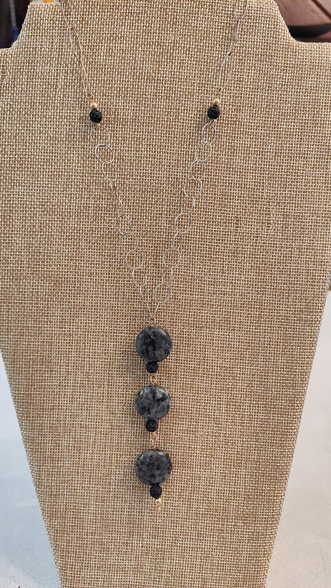 Grey Labradorite Necklace