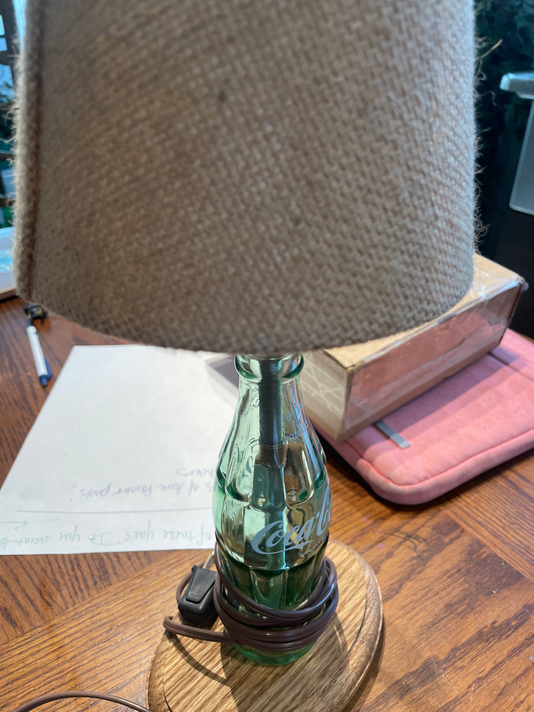 Coke bottle lamp