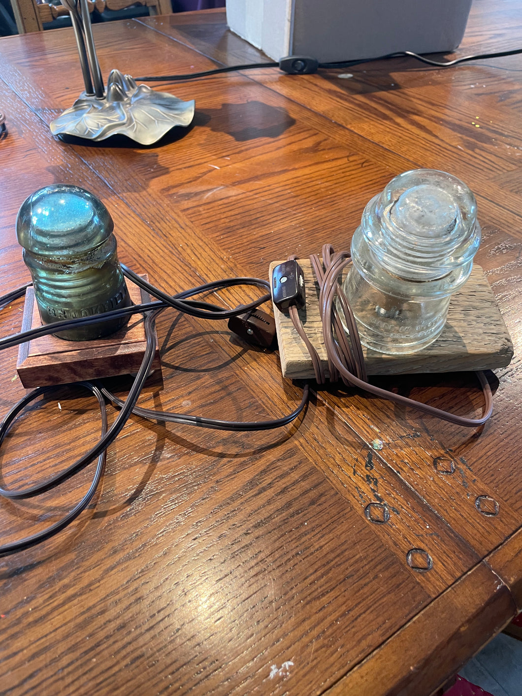 Nightlight Railroad Insulator Lamp