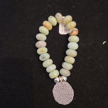 Load image into Gallery viewer, Ocean Jasper and Silver Mandala Bracelet
