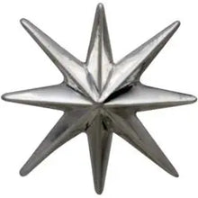 Load image into Gallery viewer, Sterling Silver Ridged Star Burst Post Earrings 12x12mm
