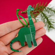 Load image into Gallery viewer, Circuit Board Ornaments - Dinosaur Mixed Shapes
