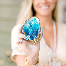 Load image into Gallery viewer, Ocean Gilded Oyster Jewelry Dish  Ocean Dish
