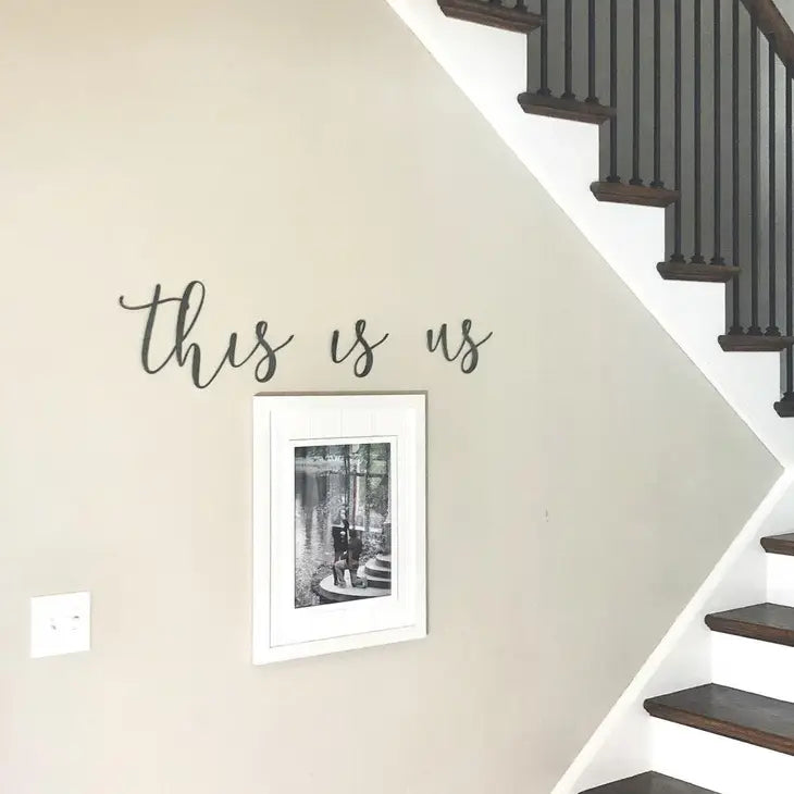This Is Us Script Wall Decor