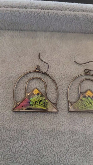Sunset Moth Collective Earrings, ethical jewelry , sterling silver