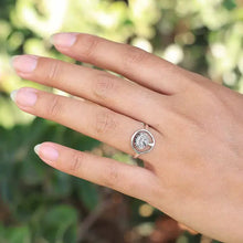 Load image into Gallery viewer, Sterling Silver Agaric Mushroom in a Circle Ring
