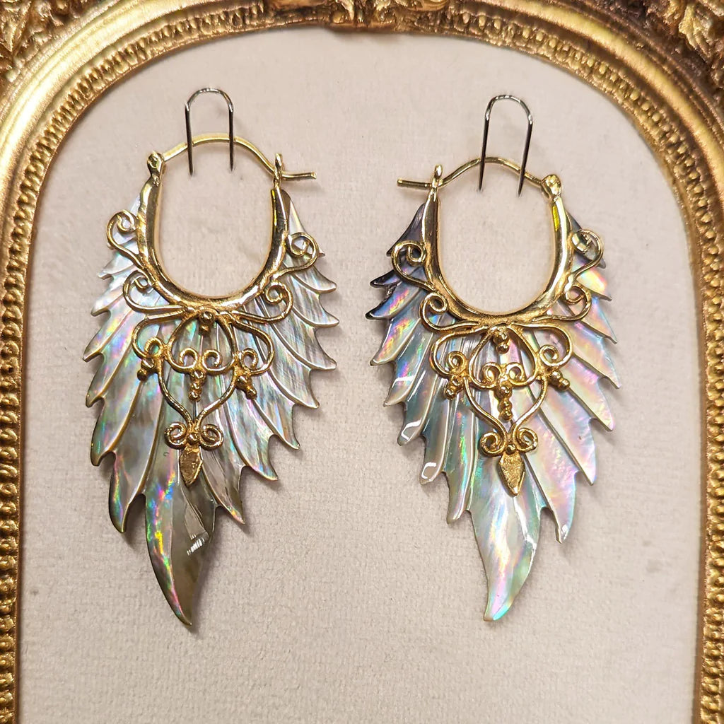 Zahara Wings - Shell in Brass