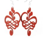 Calligraphy Flower Stretched Earrings