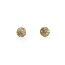 Load image into Gallery viewer, Tiny Moon Studs , recycled material, luana coonen, 14k gold
