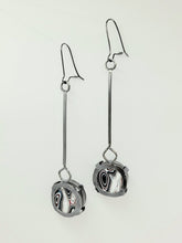 Load image into Gallery viewer, Sterling Silver Reversible Fordite Earrings
