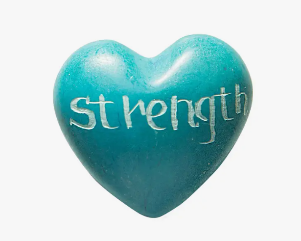 Strength Heart Paperweight 10K