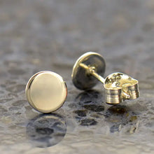 Load image into Gallery viewer, Dot Stud Earrings 6x6mm  Sterling Silver
