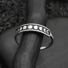 Load image into Gallery viewer, Moon Phases Ring  Sterling Silver
