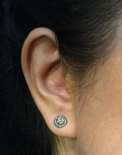 Load image into Gallery viewer, Diamond Pebble Stud Earrings
