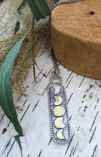 Load image into Gallery viewer, Moon Phases Necklace Gold and SS
