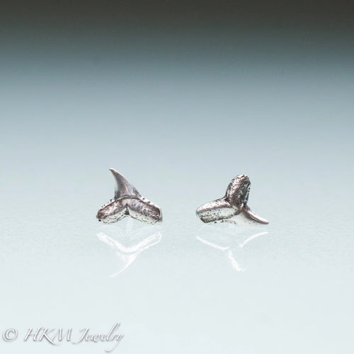 Lemon Shark Teeth mini studs, HKM, Nautical jewelry, sterling silver