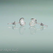 Load image into Gallery viewer, Cape May Diamond Studs Small &quot;clear quartz crystal&quot;
