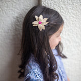 Handwoven iraca flower hair clips